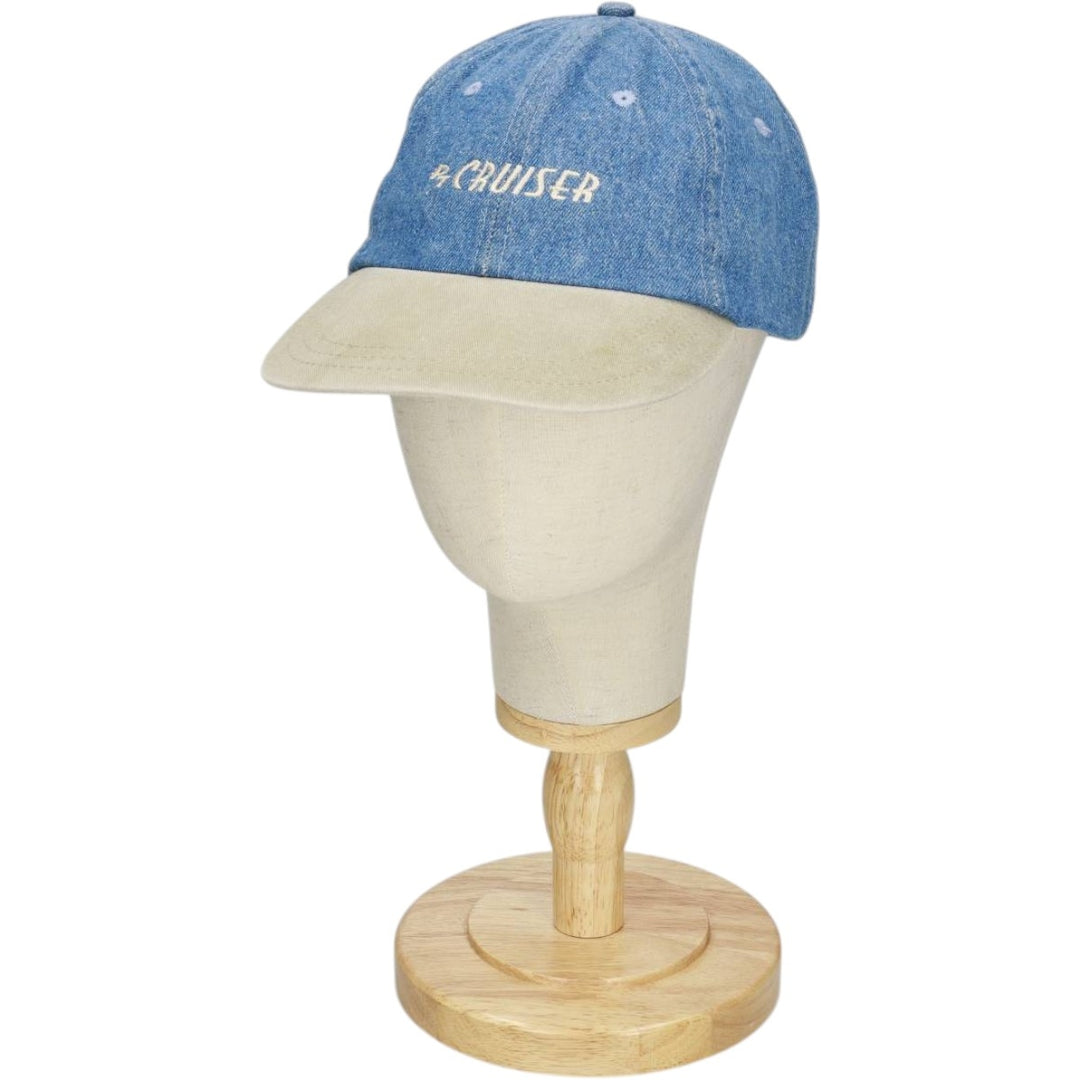 KC Caps Head Shots Two-Tone Denim Baseball Cap, 6-Panel Cap, One Size Fits All unclear blue type Vintage Second Hand