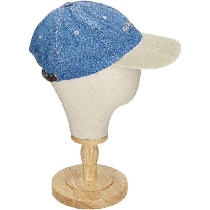 KC Caps Head Shots Two-Tone Denim Baseball Cap, 6-Panel Cap, One Size Fits All unclear blue type Vintage Second Hand