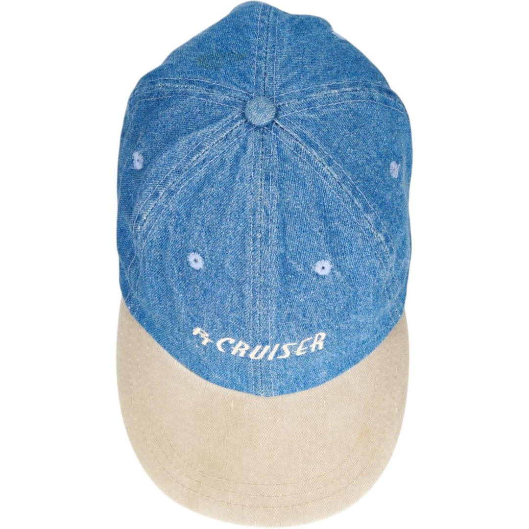 KC Caps Head Shots Two-Tone Denim Baseball Cap, 6-Panel Cap, One Size Fits All unclear blue type Vintage Second Hand