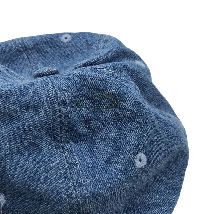 KC Caps Head Shots Two-Tone Denim Baseball Cap, 6-Panel Cap, One Size Fits All unclear blue type Vintage Second Hand