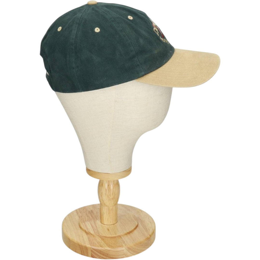90'S Head To Toe Capitol City Brewing Company Two-Tone Advertising Baseball Cap 6-Panel Cap unclear dark green Vintage Second Hand