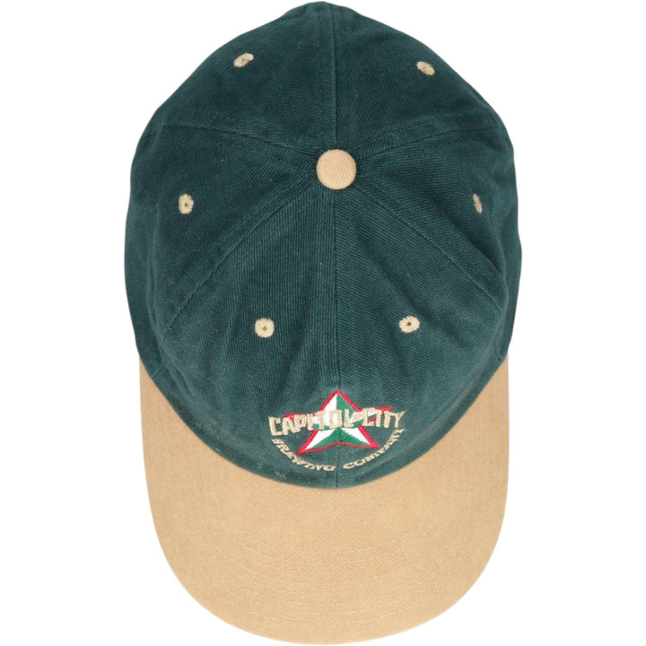 90'S Head To Toe Capitol City Brewing Company Two-Tone Advertising Baseball Cap 6-Panel Cap unclear dark green Vintage Second Hand
