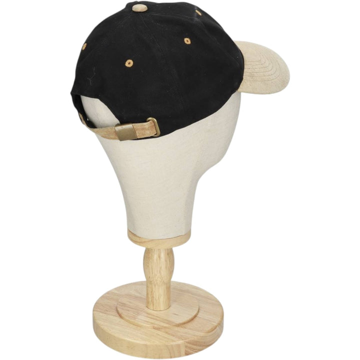 SWISS MILITARY Leather Brim Baseball Cap, 6-Panel Cap, One Size Fits All unclear black type Vintage Second Hand
