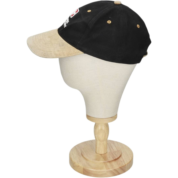 SWISS MILITARY Leather Brim Baseball Cap, 6-Panel Cap, One Size Fits All unclear black type Vintage Second Hand