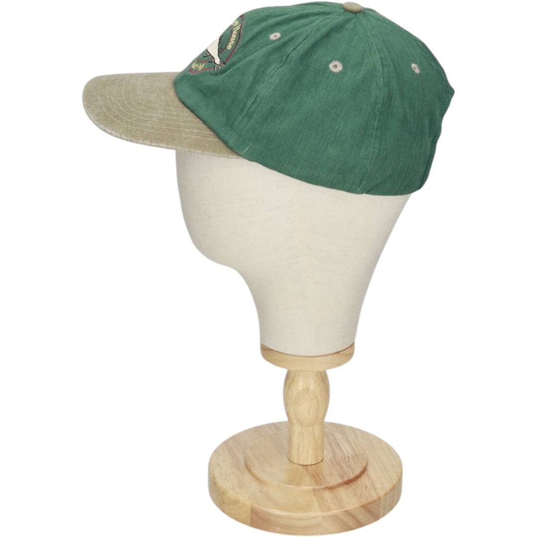 Ski Country Imports The Lobster House Fish Print Two-Tone Advertising Baseball Cap 6-Panel Cap cotton Green type dark green Vintage Second Hand