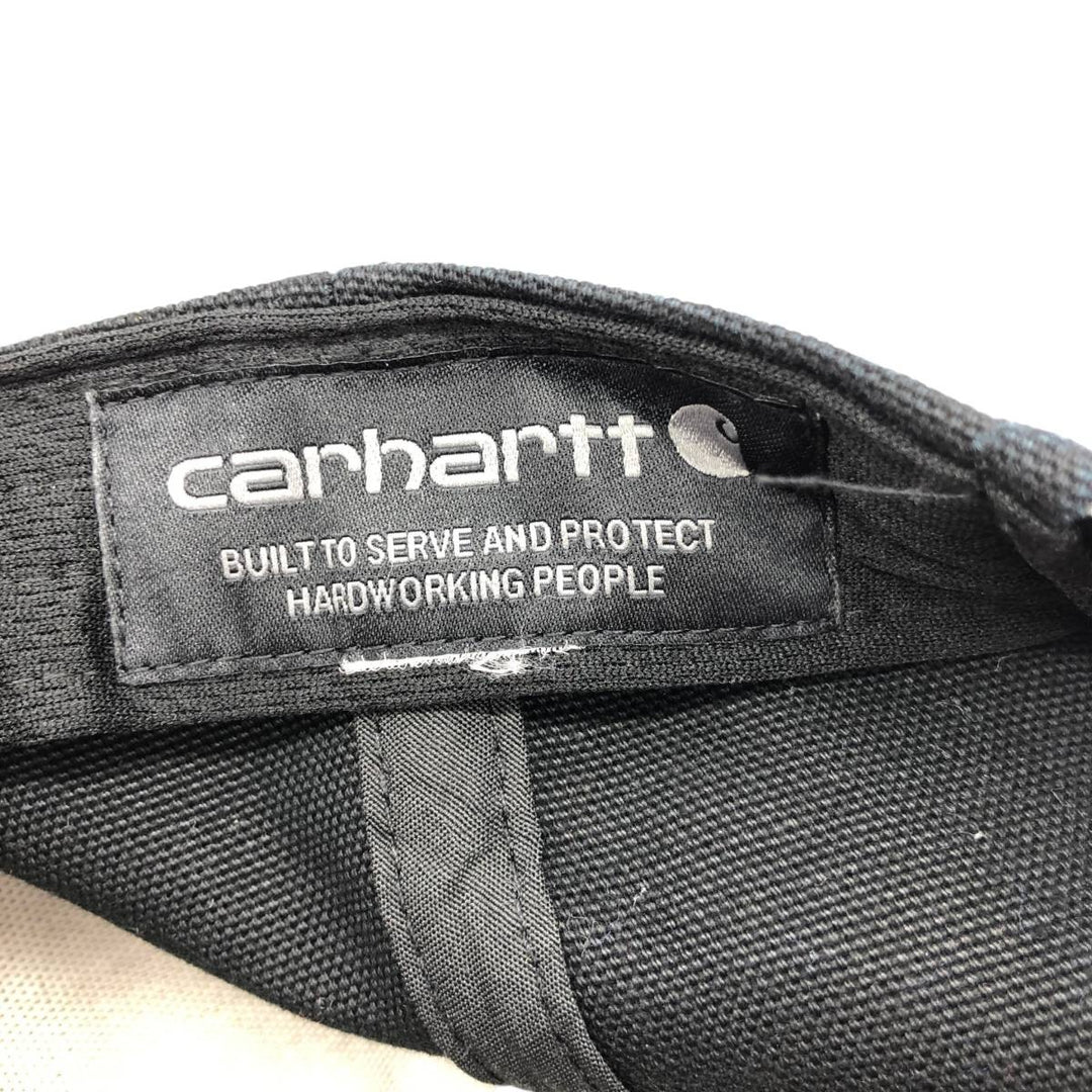 Carhartt Duck Baseball Cap, 6-Panel Cap, One Size Fits Most unclear black type Vintage Second Hand
