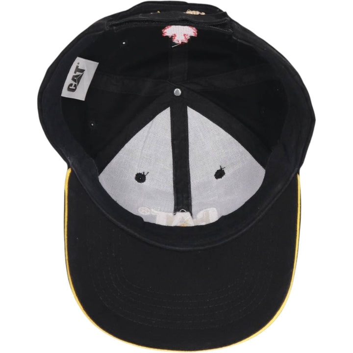 CATERPILLAR Tromont Advertising Baseball Cap, 6-Panel Cap, One Size Fits All unclear black type Vintage Second Hand