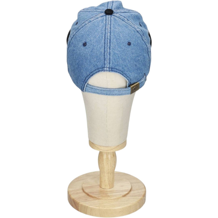 ~90'S AJM REED Advertising Two-Tone Baseball Cap, 6-Panel Cap, One Size Fits All, Vintage cotton blue type Vintage Second Hand