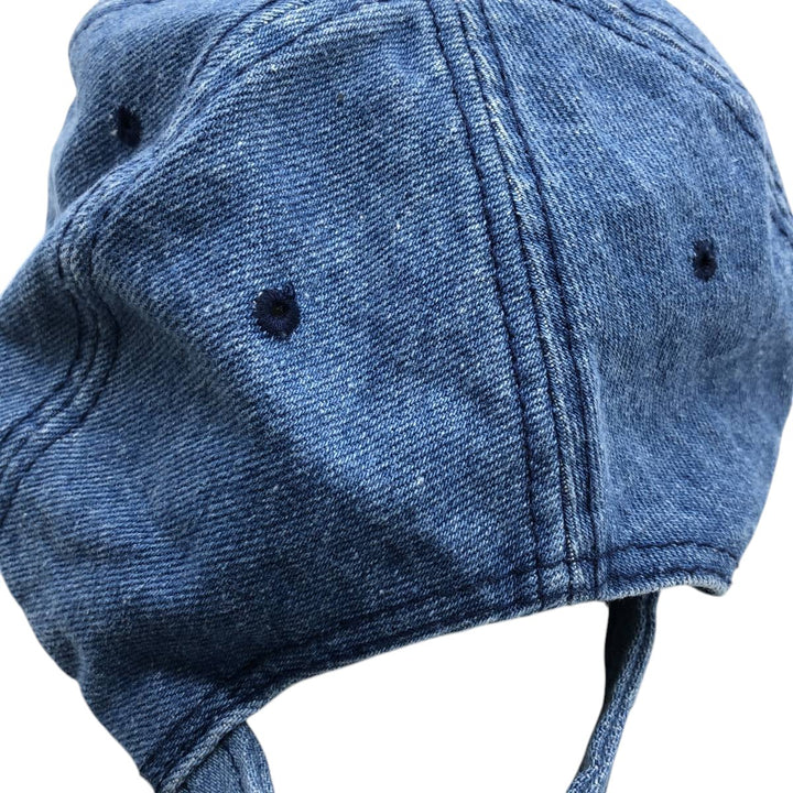 ~90'S AJM REED Advertising Two-Tone Baseball Cap, 6-Panel Cap, One Size Fits All, Vintage cotton blue type Vintage Second Hand