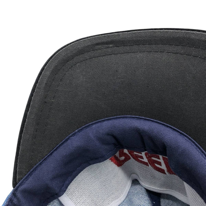 ~90'S AJM REED Advertising Two-Tone Baseball Cap, 6-Panel Cap, One Size Fits All, Vintage cotton blue type Vintage Second Hand