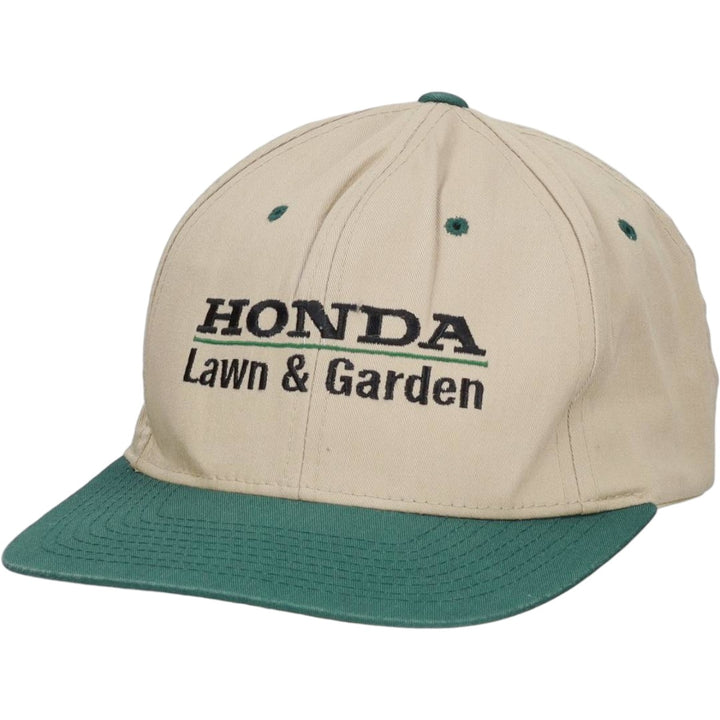 YUPOONG HONDA Two-Tone Advertising Baseball Cap, 6-Panel Cap, One Size Fits All cotton Beige type Vintage Second Hand