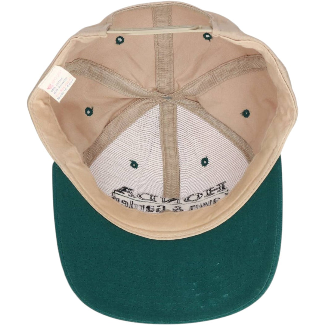 YUPOONG HONDA Two-Tone Advertising Baseball Cap, 6-Panel Cap, One Size Fits All cotton Beige type Vintage Second Hand