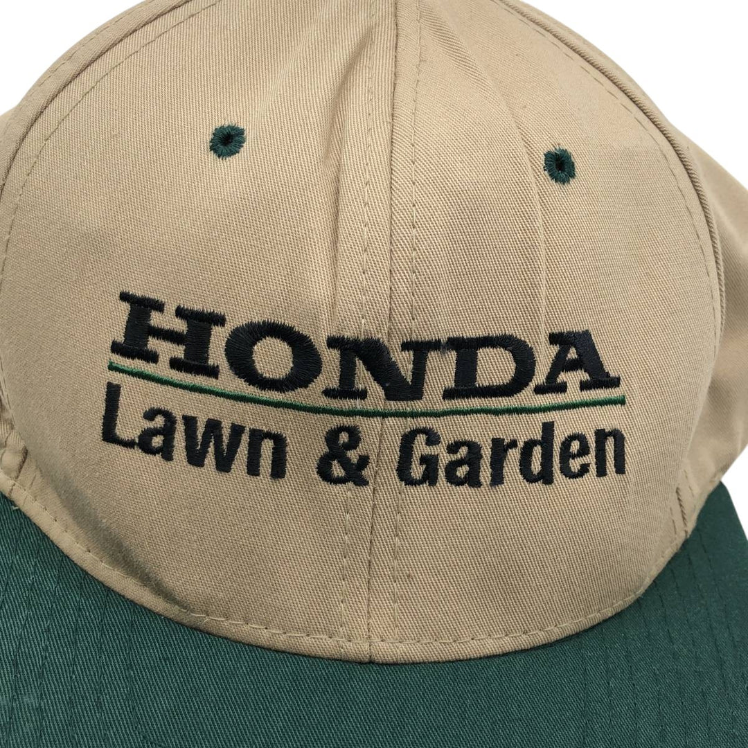 YUPOONG HONDA Two-Tone Advertising Baseball Cap, 6-Panel Cap, One Size Fits All cotton Beige type Vintage Second Hand