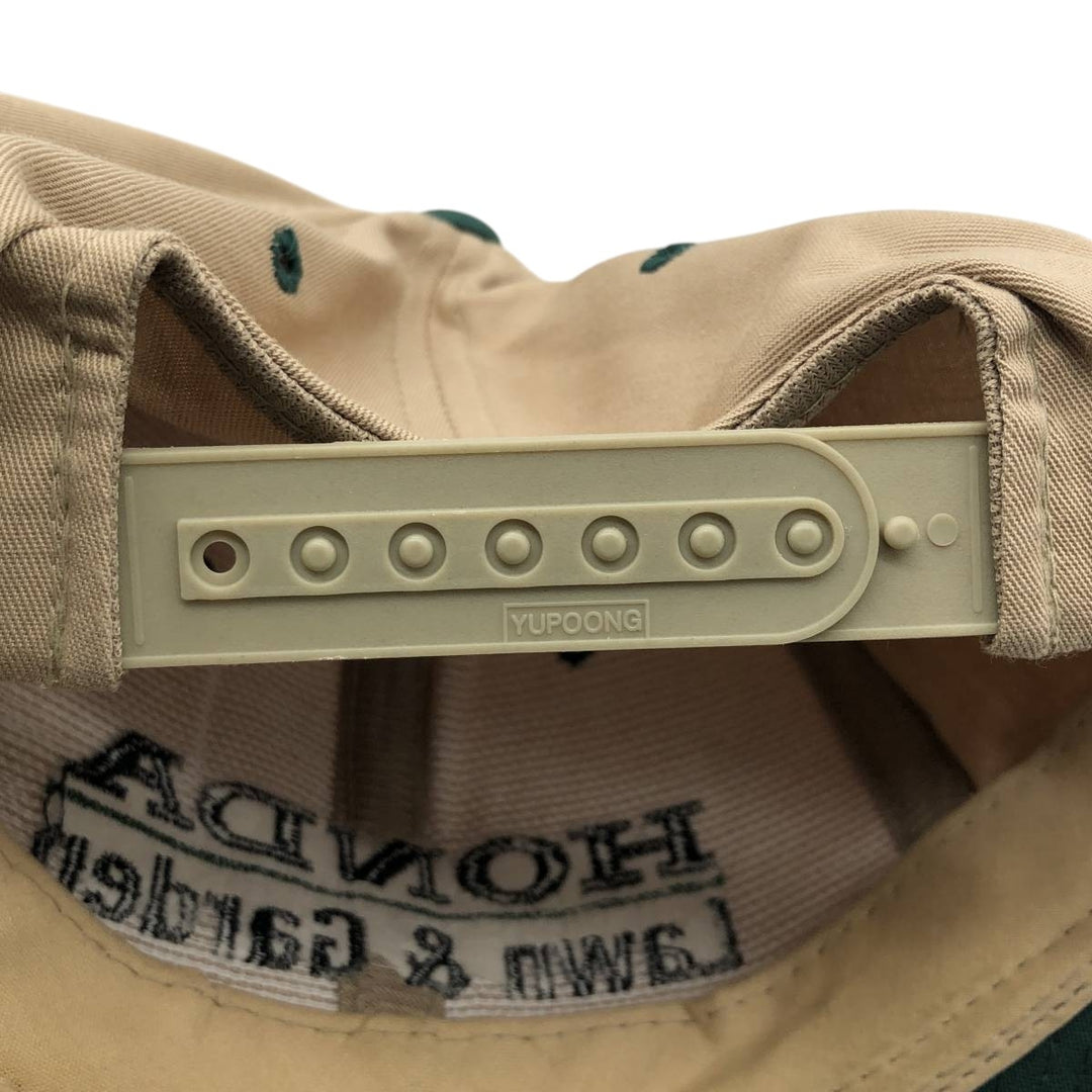 YUPOONG HONDA Two-Tone Advertising Baseball Cap, 6-Panel Cap, One Size Fits All cotton Beige type Vintage Second Hand