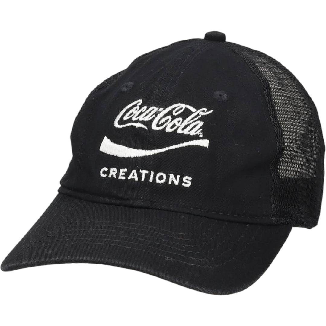 VANTAGE CLUTCH COCA COLA Advertising Mesh Cap (One Size Fits All) cotton black type Vintage Second Hand