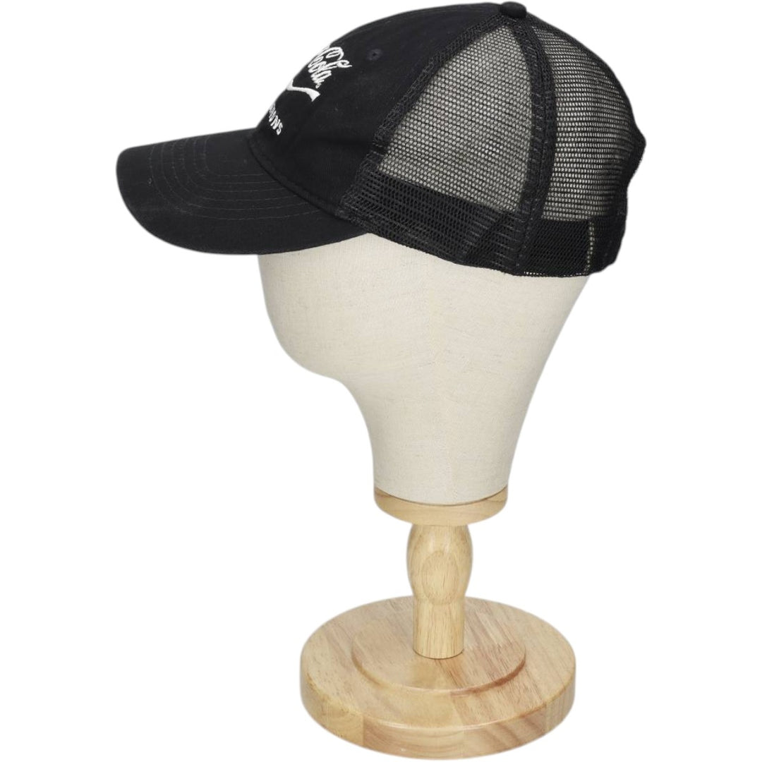 VANTAGE CLUTCH COCA COLA Advertising Mesh Cap (One Size Fits All) cotton black type Vintage Second Hand