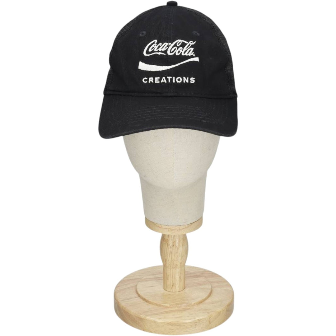 VANTAGE CLUTCH COCA COLA Advertising Mesh Cap (One Size Fits All) cotton black type Vintage Second Hand