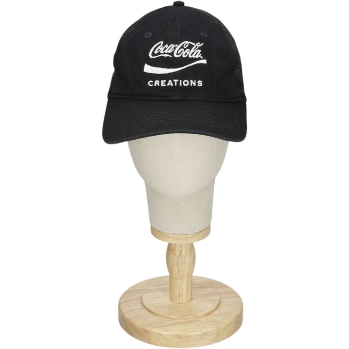 VANTAGE CLUTCH COCA COLA Advertising Mesh Cap (One Size Fits All) cotton black type Vintage Second Hand