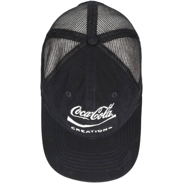 VANTAGE CLUTCH COCA COLA Advertising Mesh Cap (One Size Fits All) cotton black type Vintage Second Hand