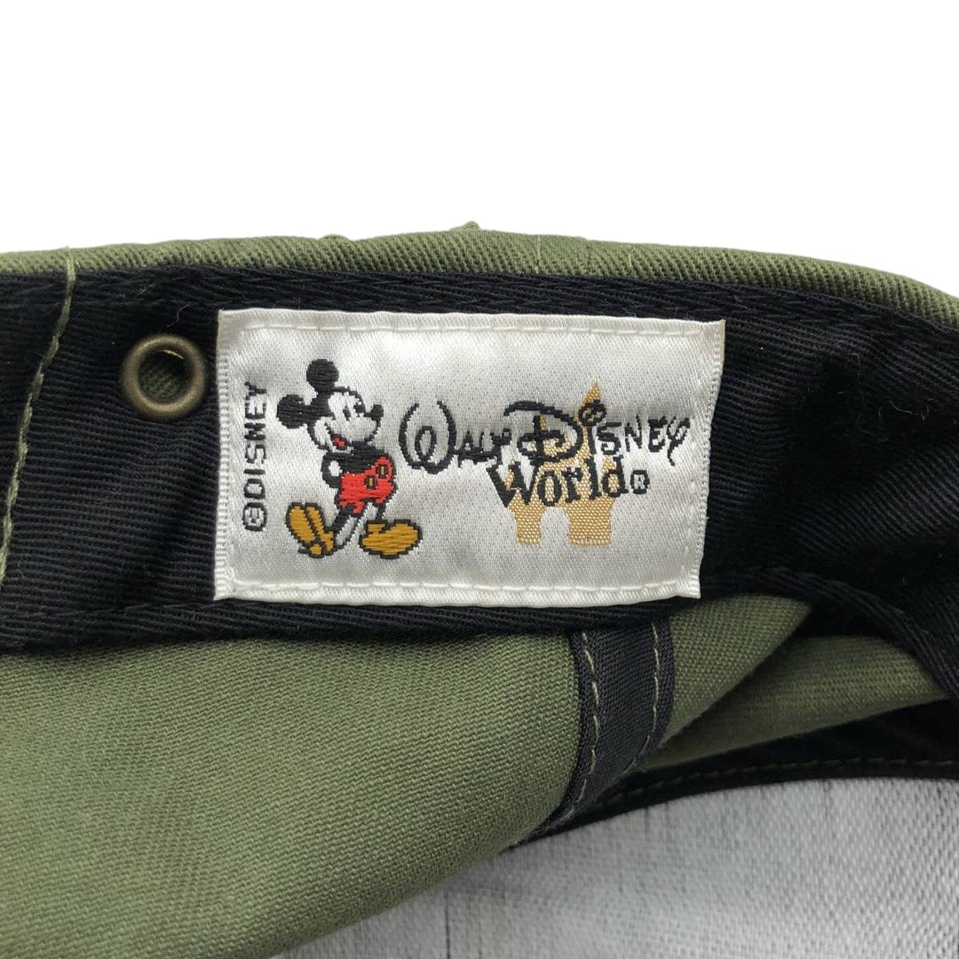 90s-00'S Walt Disney World Kilimanjaro Safari Two-Tone Baseball Cap, 6-Panel Cap, One Size Fits All cotton Khaki type Vintage Second Hand