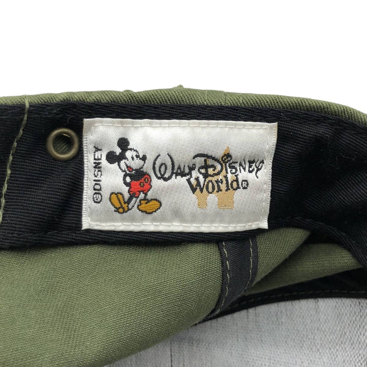 90s-00'S Walt Disney World Kilimanjaro Safari Two-Tone Baseball Cap, 6-Panel Cap, One Size Fits All cotton Khaki type Vintage Second Hand