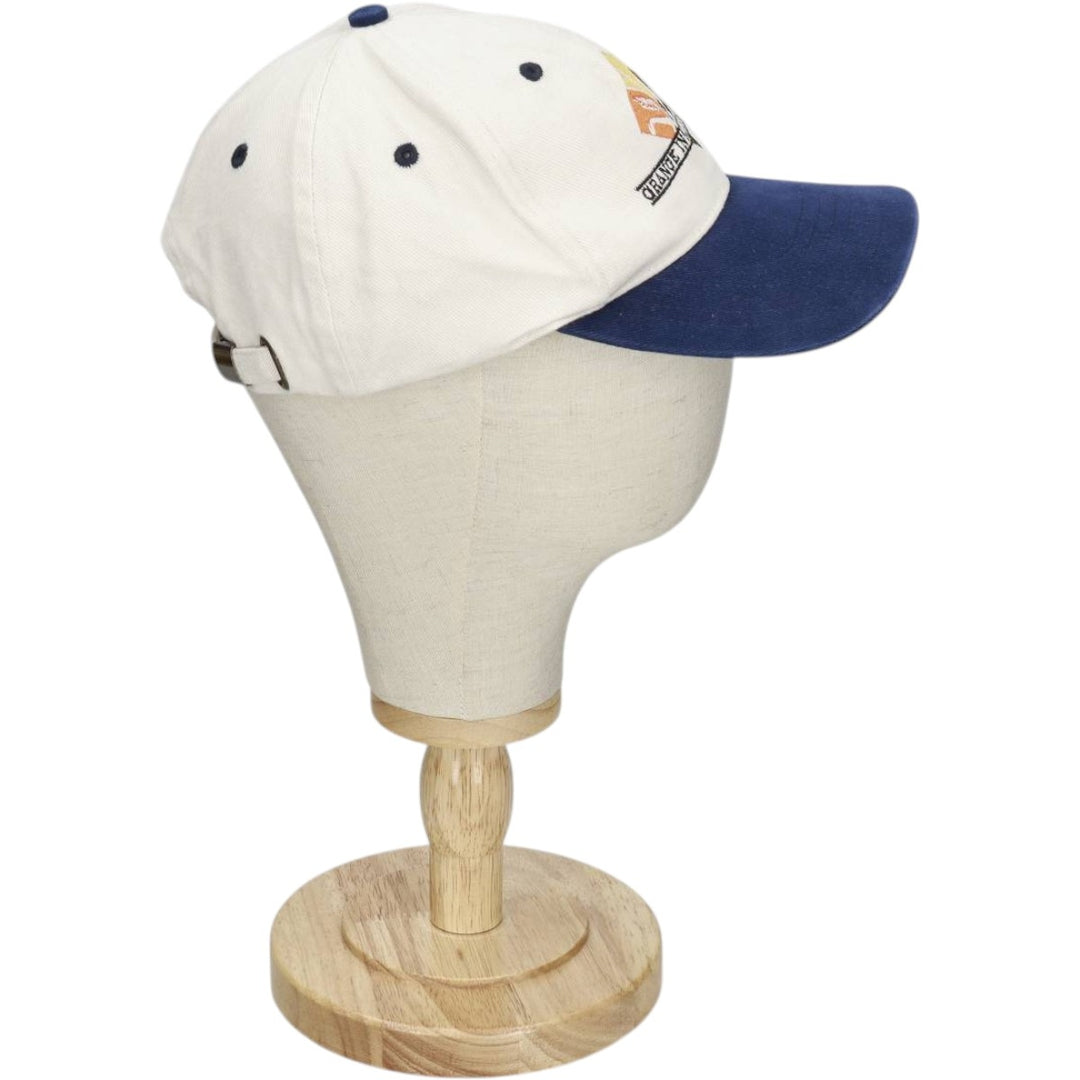 ~2000'S Cotton Deluxe Orange Insurance Group Two-Tone Advertising Baseball Cap 6-Panel Cap unclear unbleached Vintage Second Hand