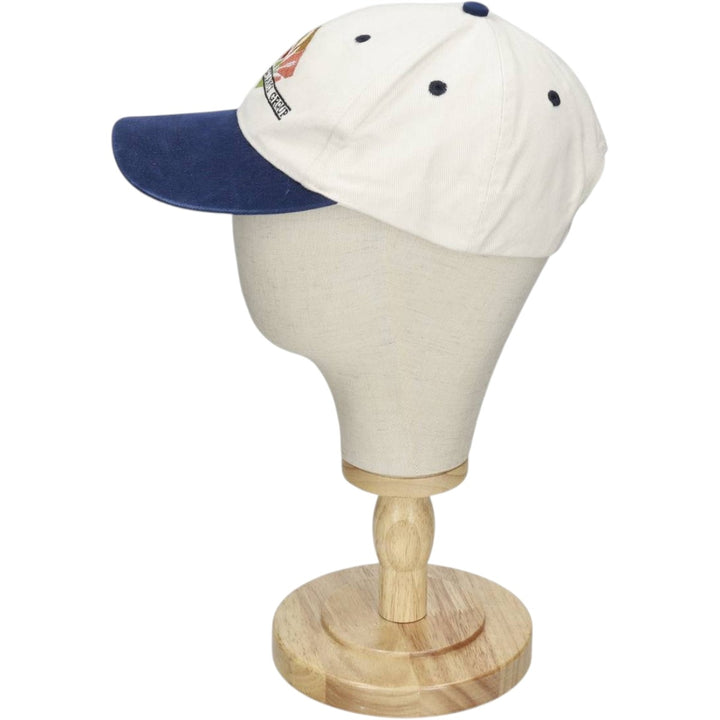 ~2000'S Cotton Deluxe Orange Insurance Group Two-Tone Advertising Baseball Cap 6-Panel Cap unclear unbleached Vintage Second Hand
