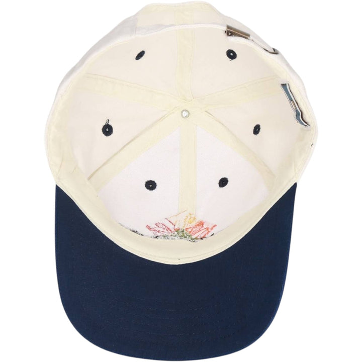 ~2000'S Cotton Deluxe Orange Insurance Group Two-Tone Advertising Baseball Cap 6-Panel Cap unclear unbleached Vintage Second Hand