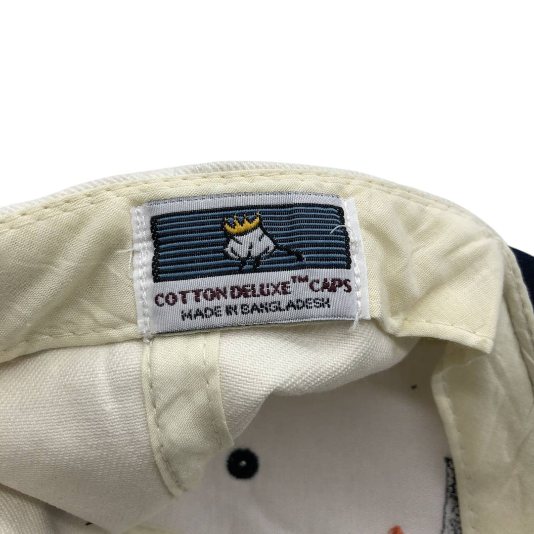 ~2000'S Cotton Deluxe Orange Insurance Group Two-Tone Advertising Baseball Cap 6-Panel Cap unclear unbleached Vintage Second Hand