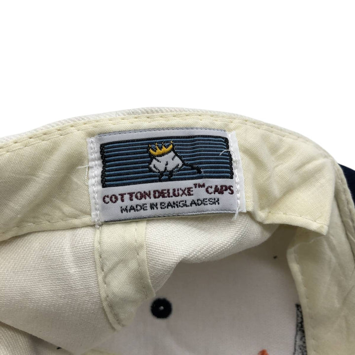 ~2000'S Cotton Deluxe Orange Insurance Group Two-Tone Advertising Baseball Cap 6-Panel Cap unclear unbleached Vintage Second Hand