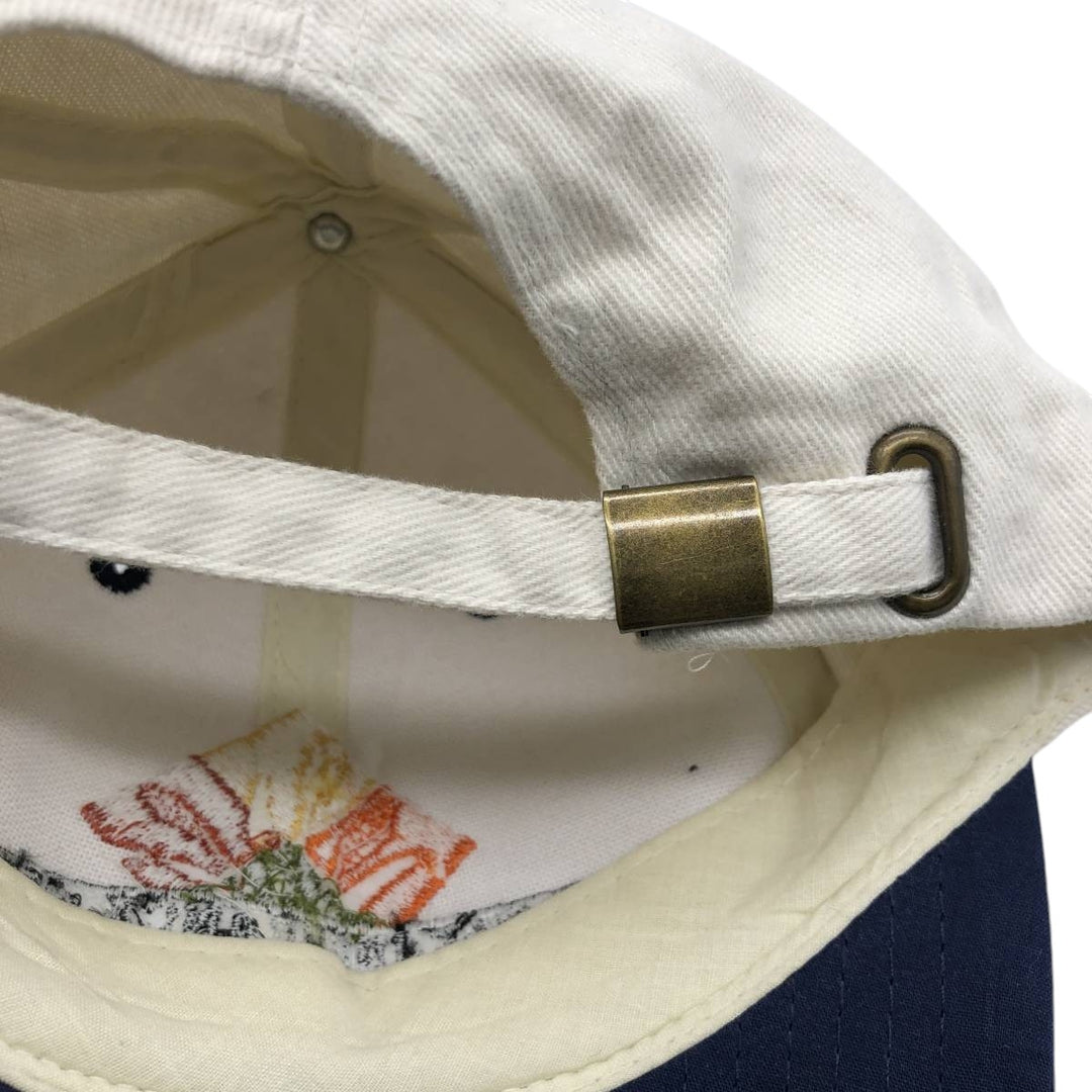 ~2000'S Cotton Deluxe Orange Insurance Group Two-Tone Advertising Baseball Cap 6-Panel Cap unclear unbleached Vintage Second Hand