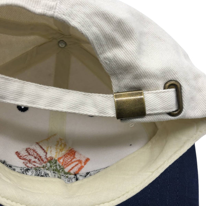 ~2000'S Cotton Deluxe Orange Insurance Group Two-Tone Advertising Baseball Cap 6-Panel Cap unclear unbleached Vintage Second Hand