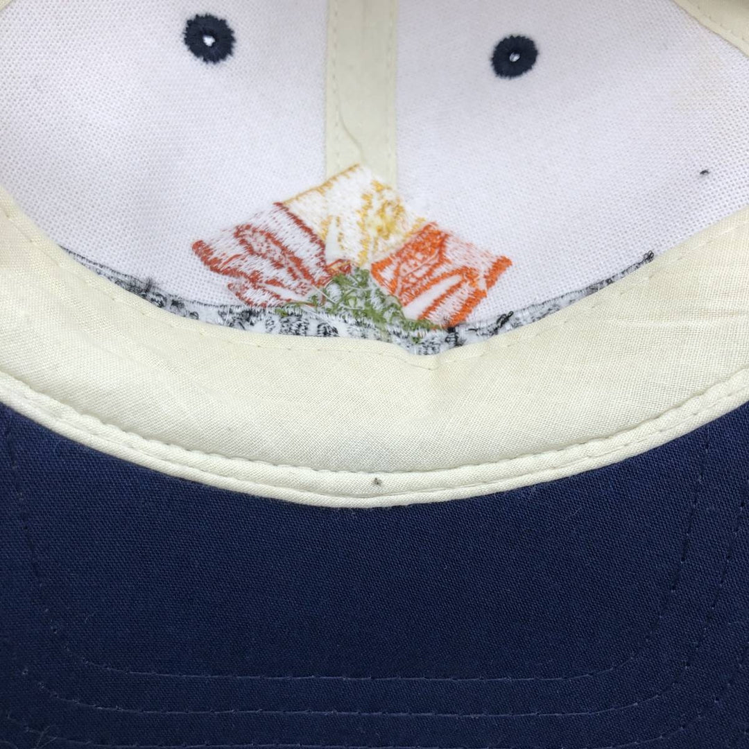 ~2000'S Cotton Deluxe Orange Insurance Group Two-Tone Advertising Baseball Cap 6-Panel Cap unclear unbleached Vintage Second Hand