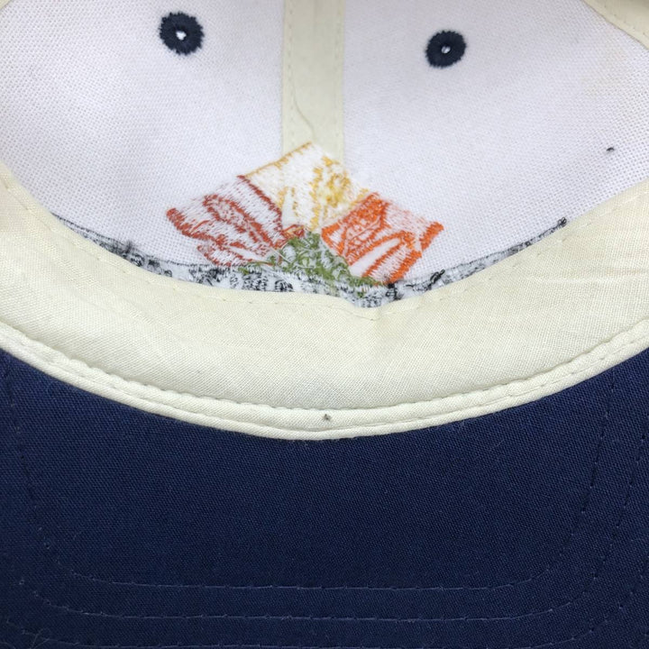 ~2000'S Cotton Deluxe Orange Insurance Group Two-Tone Advertising Baseball Cap 6-Panel Cap unclear unbleached Vintage Second Hand