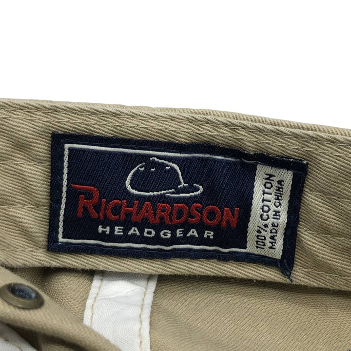 RICHARDSON parody baseball cap, 6-panel cap, one size fits all. unclear Beige type Vintage Second Hand