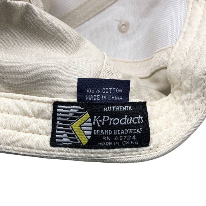 K-Products Fish Pattern Baseball Cap, 6-Panel Cap, One Size Fits All cotton Beige type Vintage Second Hand