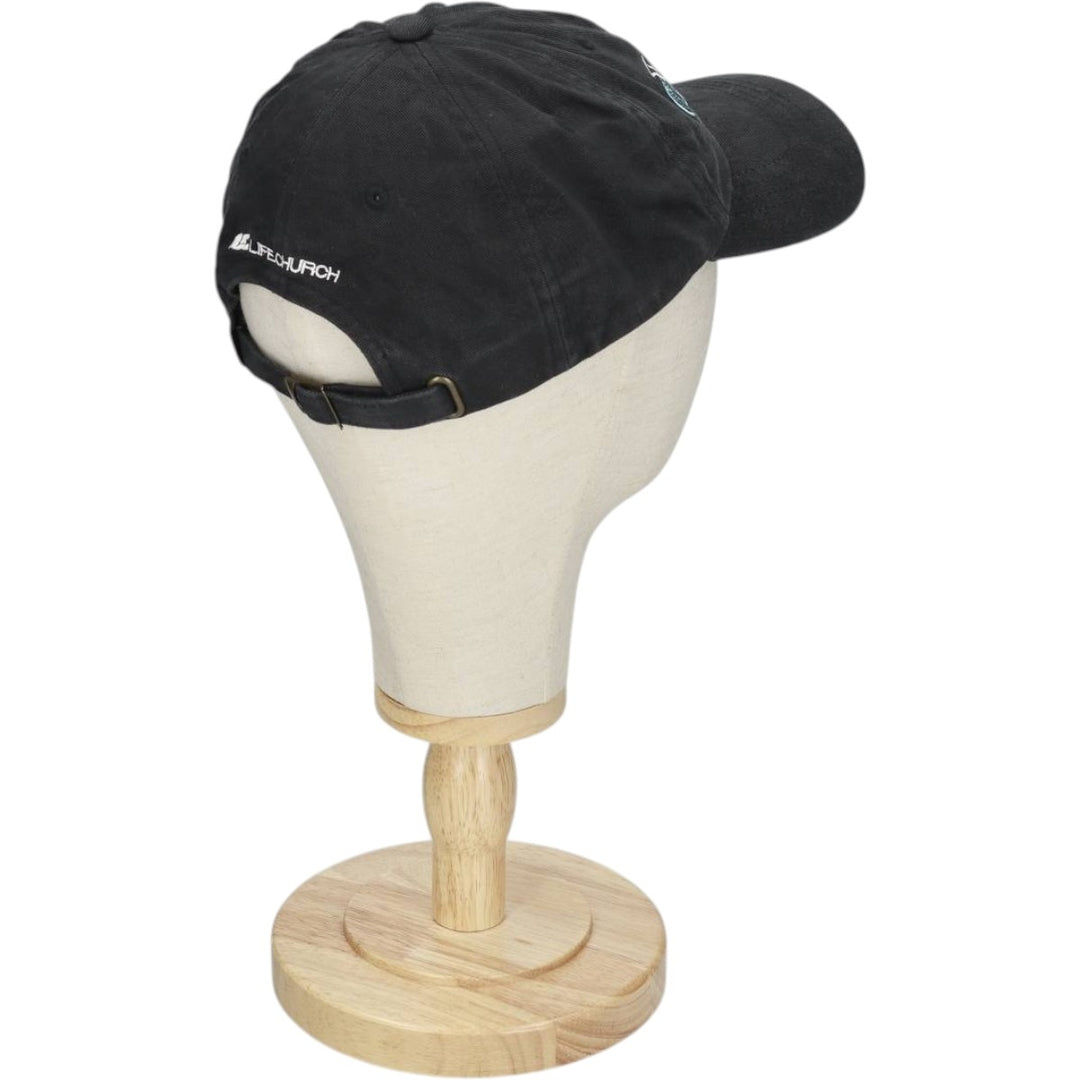 YUPOONG THE CLASSICS LIFE.CHURCH Baseball Cap, 6-Panel Cap, One Size Fits All cotton black type Vintage Second Hand
