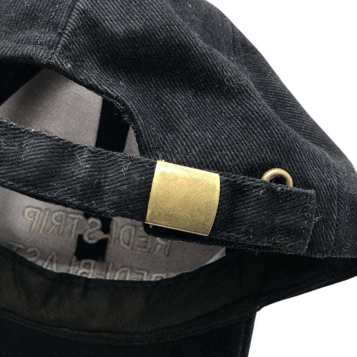 Baseball cap, 6-panel cap, one size fits all cotton black type Vintage Second Hand