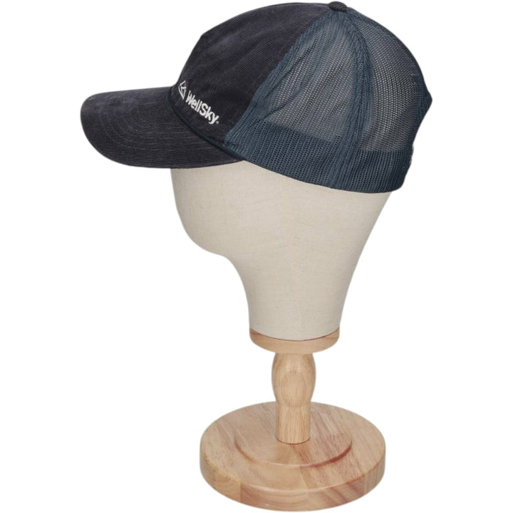 RICHARDSON OUTDOOR Corduroy Advertising Mesh Cap (One Size Fits All) cotton navy blue type Vintage Second Hand