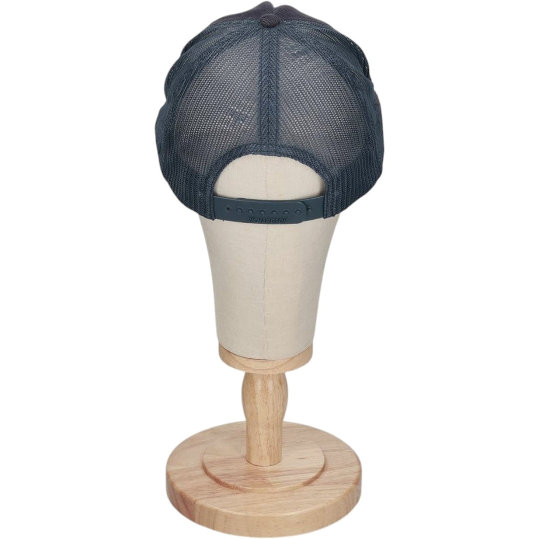 RICHARDSON OUTDOOR Corduroy Advertising Mesh Cap (One Size Fits All) cotton navy blue type Vintage Second Hand