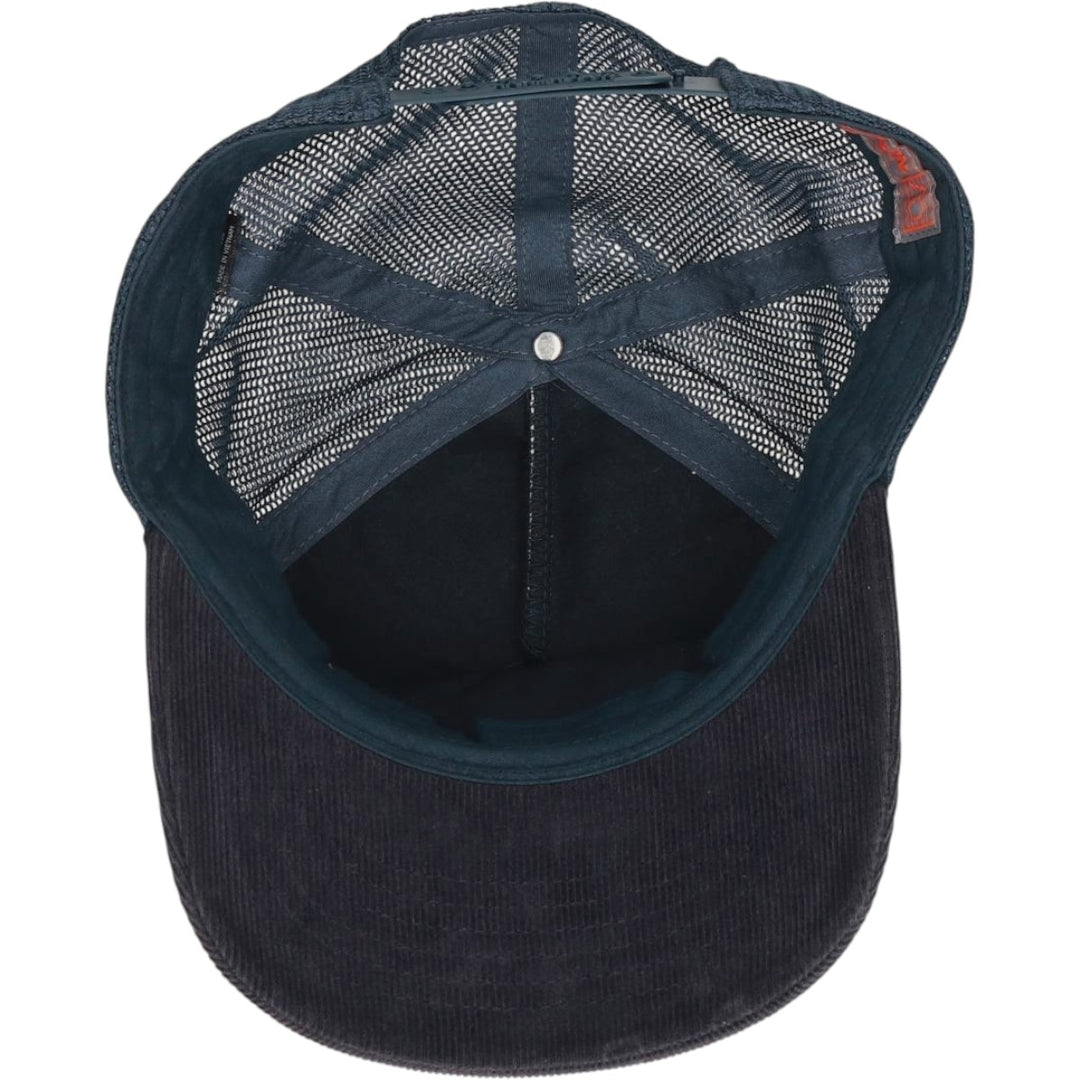 RICHARDSON OUTDOOR Corduroy Advertising Mesh Cap (One Size Fits All) cotton navy blue type Vintage Second Hand