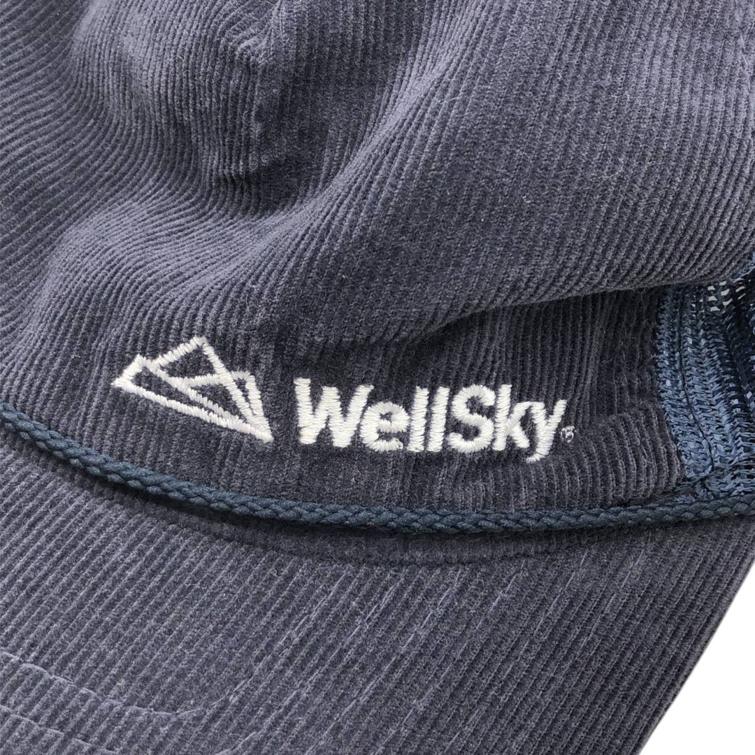 RICHARDSON OUTDOOR Corduroy Advertising Mesh Cap (One Size Fits All) cotton navy blue type Vintage Second Hand