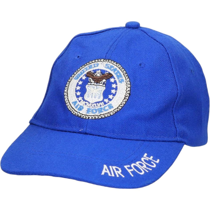 USAIR FORCE Military Baseball Cap, 6-Panel Cap, One Size Fits All wool blue type Vintage Second Hand
