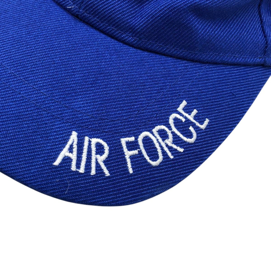 USAIR FORCE Military Baseball Cap, 6-Panel Cap, One Size Fits All wool blue type Vintage Second Hand