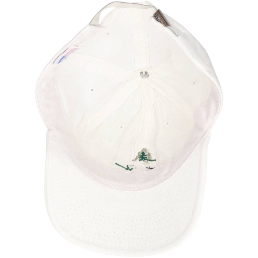 Crystal SPRINGS Advertising Baseball Cap, 6-Panel Cap, Made in USA, One Size Fits All unclear white type Vintage Second Hand