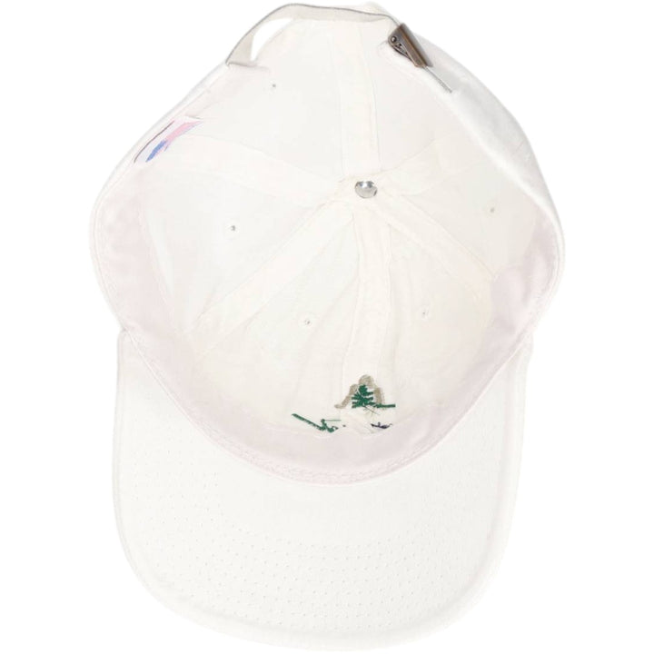Crystal SPRINGS Advertising Baseball Cap, 6-Panel Cap, Made in USA, One Size Fits All unclear white type Vintage Second Hand
