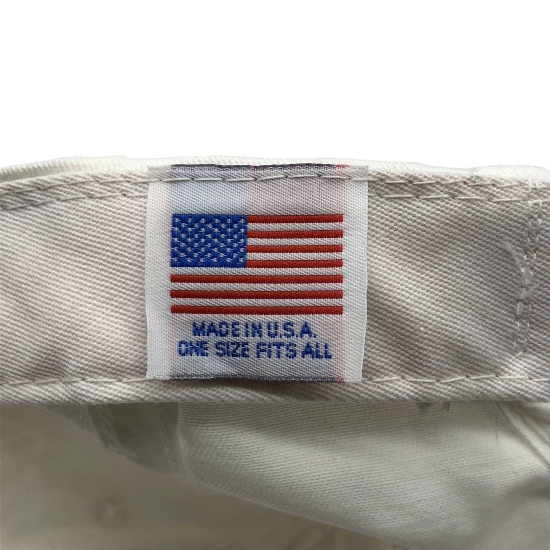 Crystal SPRINGS Advertising Baseball Cap, 6-Panel Cap, Made in USA, One Size Fits All unclear white type Vintage Second Hand