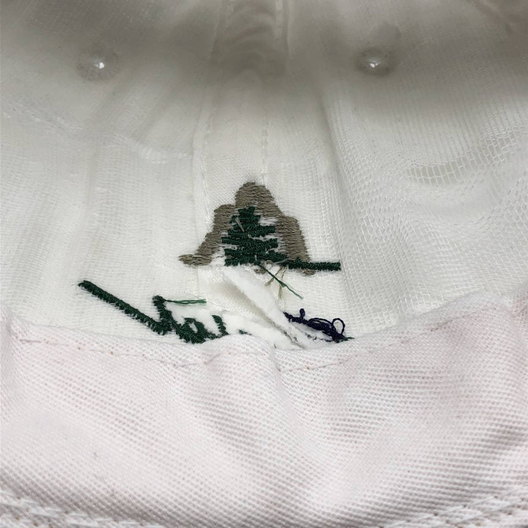 Crystal SPRINGS Advertising Baseball Cap, 6-Panel Cap, Made in USA, One Size Fits All unclear white type Vintage Second Hand