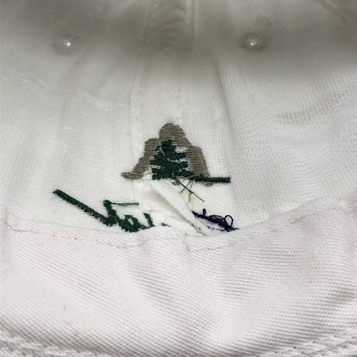 Crystal SPRINGS Advertising Baseball Cap, 6-Panel Cap, Made in USA, One Size Fits All unclear white type Vintage Second Hand