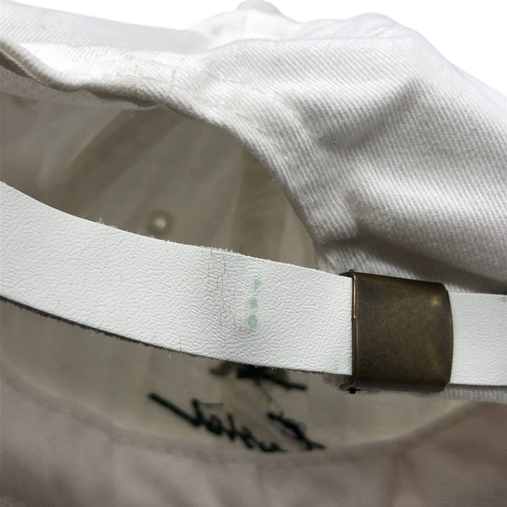 Crystal SPRINGS Advertising Baseball Cap, 6-Panel Cap, Made in USA, One Size Fits All unclear white type Vintage Second Hand